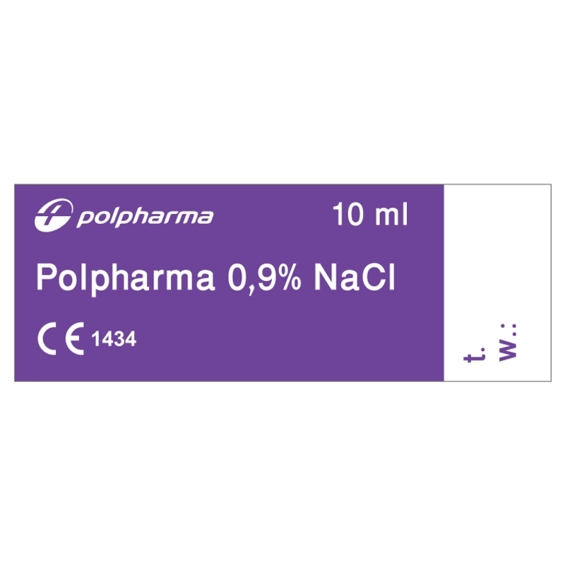 Polpharma 0,9% Nacl  roztwór izotoniczny, sterylny, 10 ml x 100 szt.
