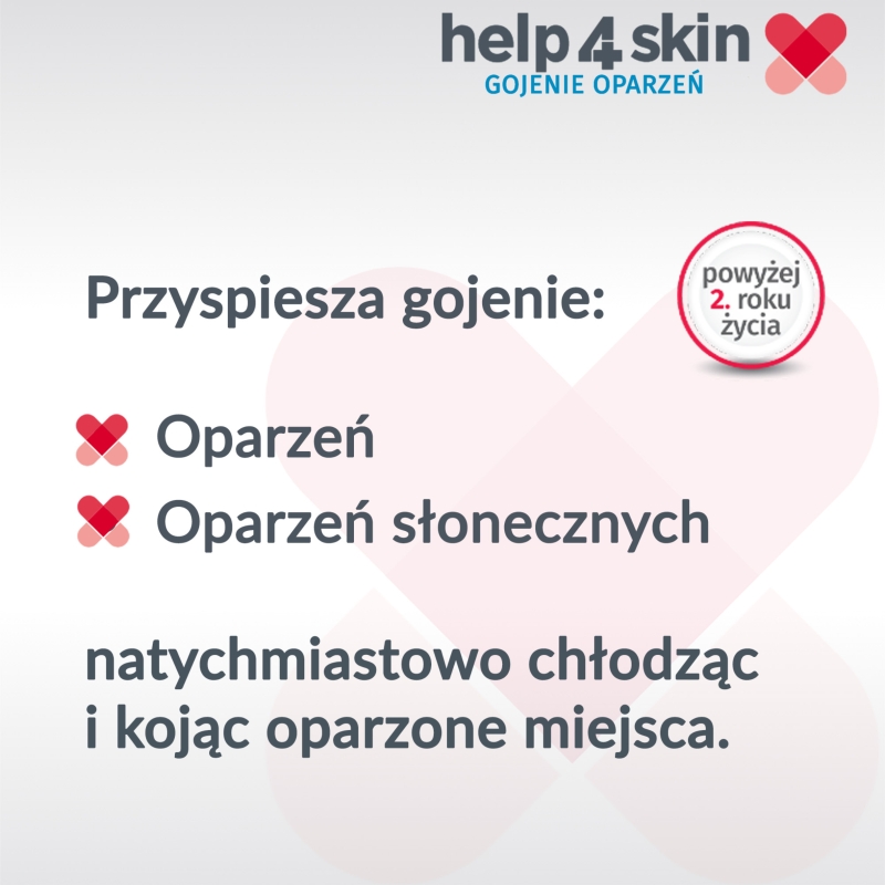 Help4skin, żel przyspieszający gojenie oparzeń, 75 ml