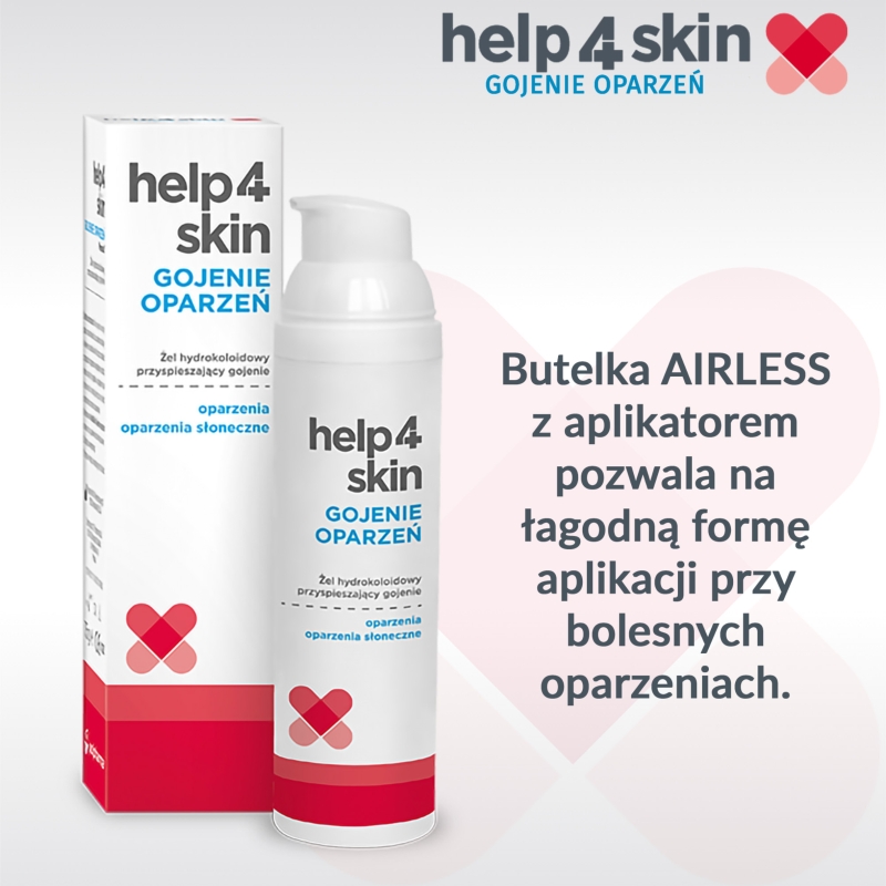 Help4skin, żel przyspieszający gojenie oparzeń, 75 ml