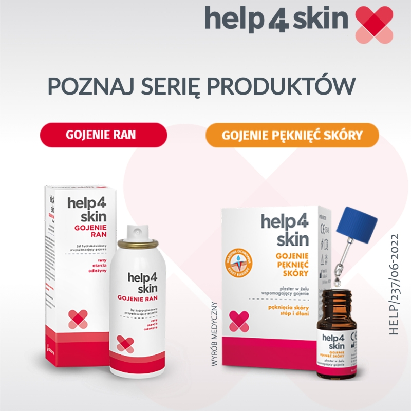 Help4skin, żel przyspieszający gojenie oparzeń, 75 ml
