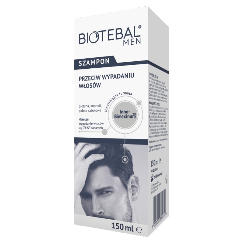 Biotebal Men Szampon, przeciw wypadaniu włosów, 150 ml