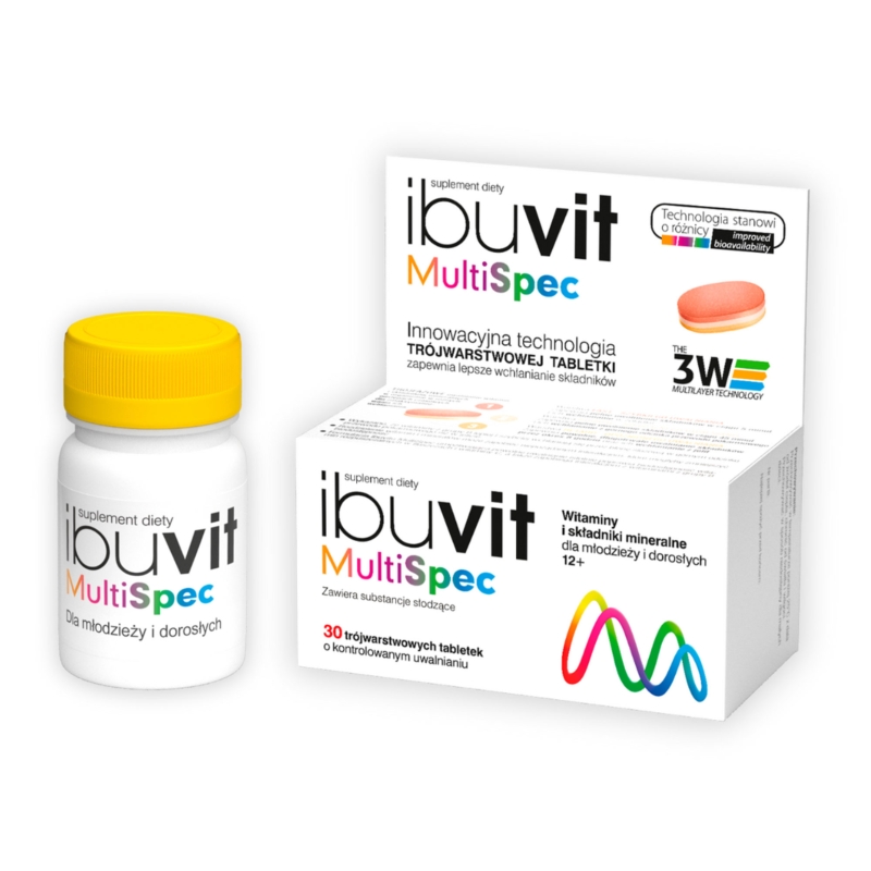 Ibuvit MultiSpec, tabletki z witaminami i minerałami, 30 szt.