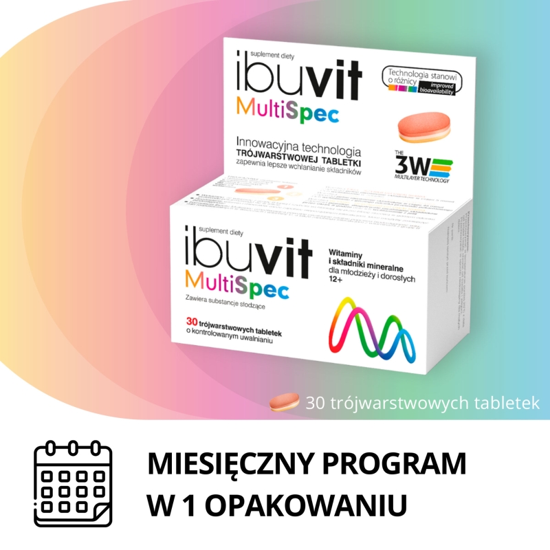 Ibuvit MultiSpec, tabletki z witaminami i minerałami, 30 szt.