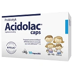 Acidolac kapsułki ze składnikami wzmacniającymi florę bakteryjną, 10 szt.