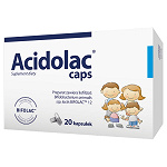 Acidolac caps kapsułki ze składnikami wspomagającymi uzupełnienie mikroflory jelitowej, 30 szt.