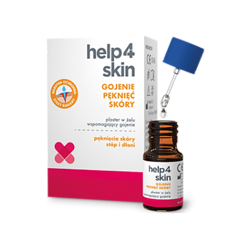 Help4Skin, plaster w żelu wspomagający gojenie pęknięć skóry, 7 ml