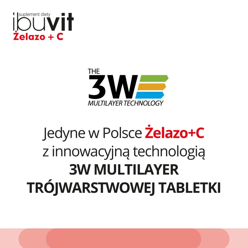 Ibuvit Żelazo + C , tabletki z witaminą C i żelazem, 30 szt. KRÓTKA DATAT 30.06.2025
