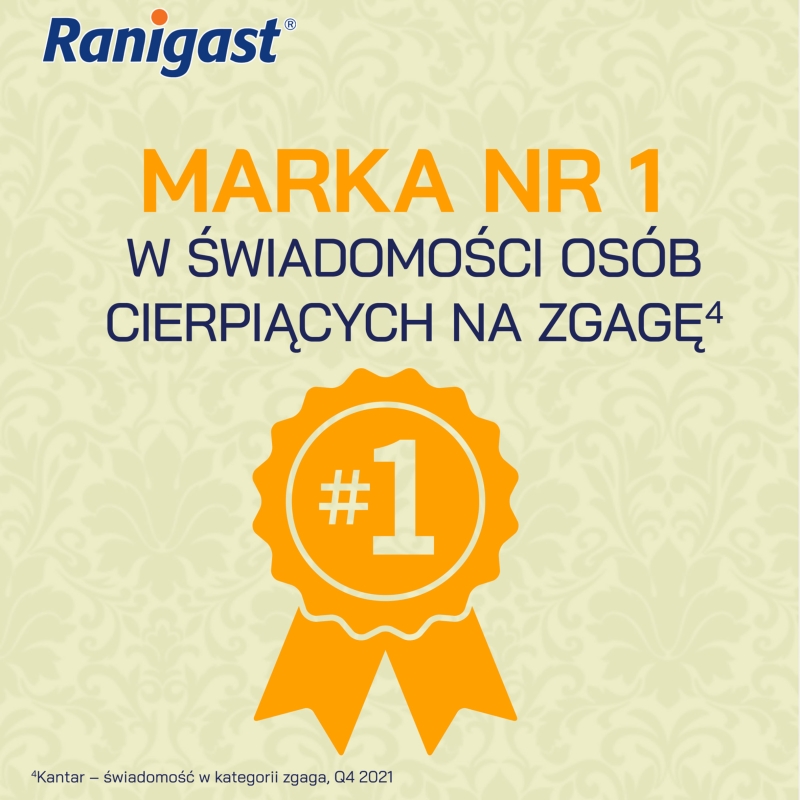 Ranigast S-O-S, tabletki do ssania na zgagę, nadkwasowość, 24 szt.