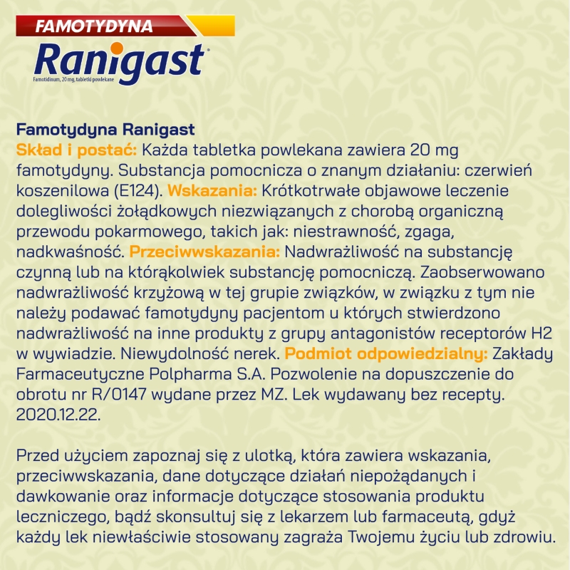 Ranigast S-O-S, tabletki do ssania na zgagę, nadkwasowość, 24 szt.