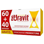 Żuravit kapsułki ze składnikami wspierającymi prawidłowe funkcjonowanie układu moczowego, 60 szt.+ 40 szt. gratis