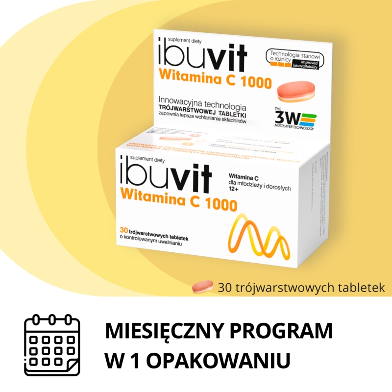 Ibuvit Witamina C 1000 , tabletki z witaminą C, 30 szt.