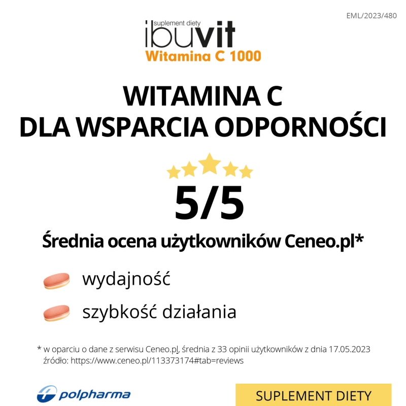 Ibuvit Witamina C 1000 , tabletki z witaminą C, 30 szt.