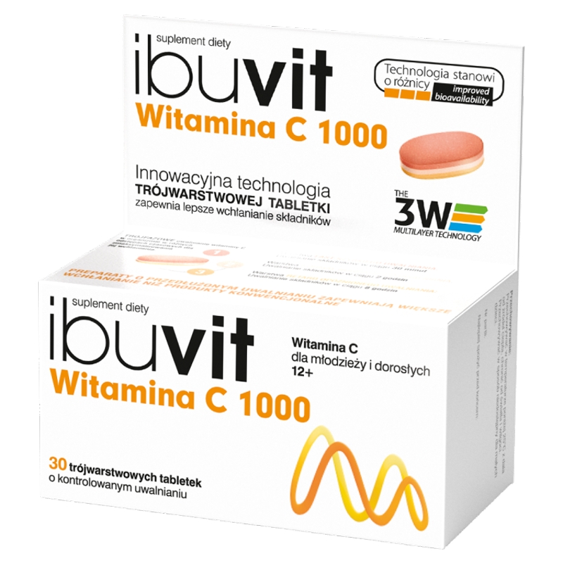 Ibuvit Witamina C 1000 , tabletki z witaminą C, 30 szt.