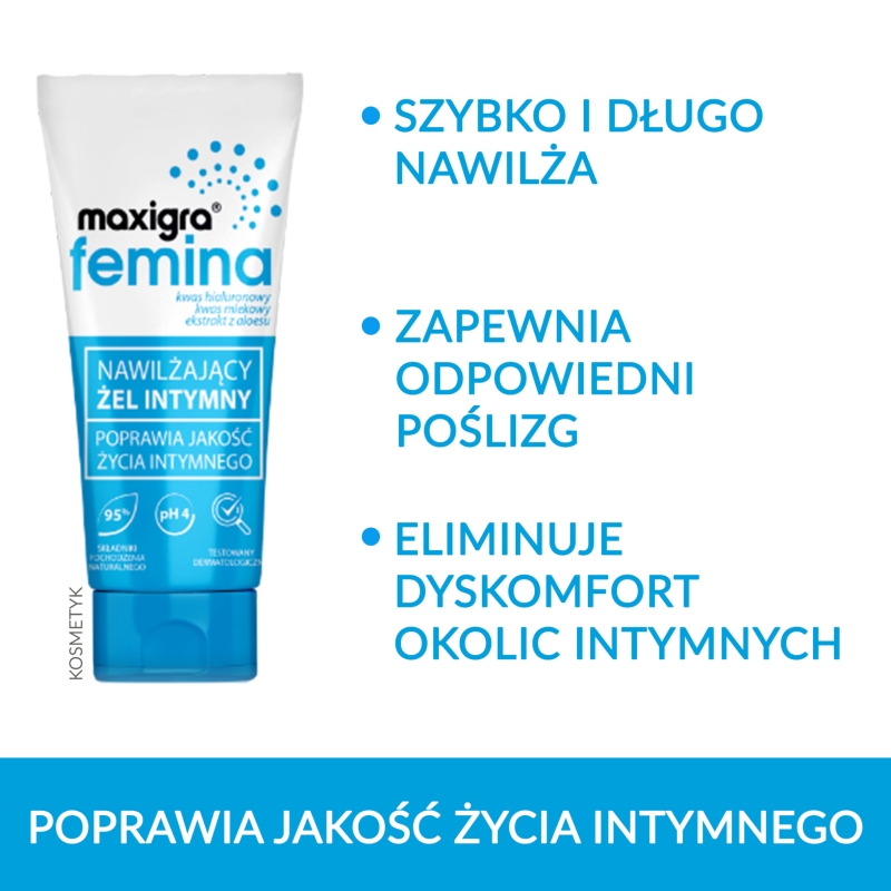 Maxigra femina , nawilżający żel intymny, 75 ml