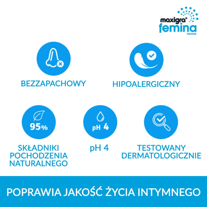 Maxigra femina , nawilżający żel intymny, 75 ml