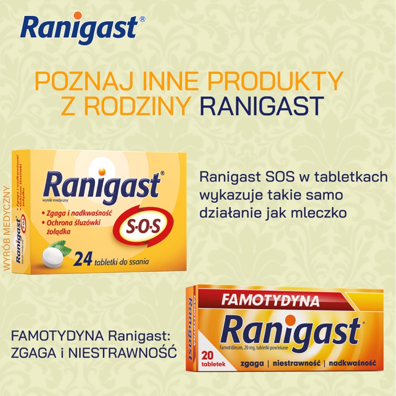 Ranigast S-O-S, mleczko na zgagę, 200 ml
