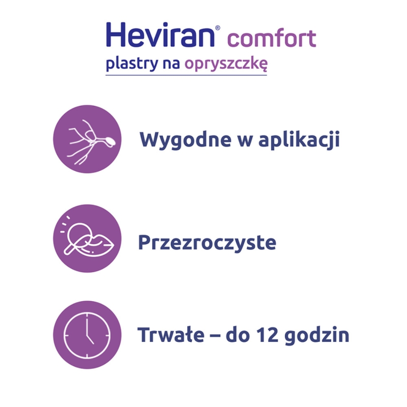Heviran Comfort , plastry na opryszczkę, 15 szt.