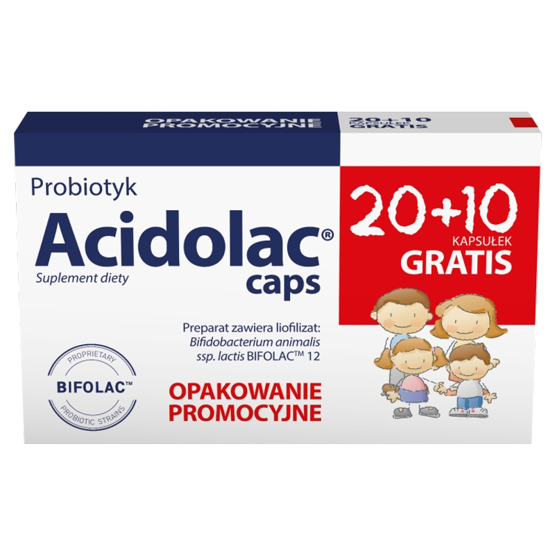 Acidolac, 20+10 kapsułek