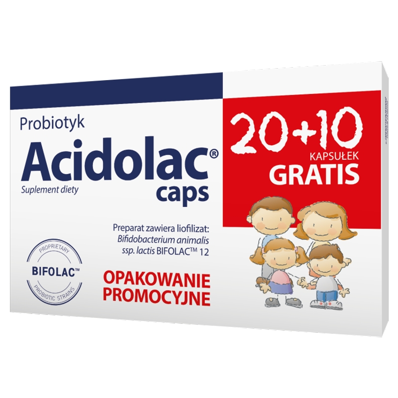Acidolac, 20+10 kapsułek