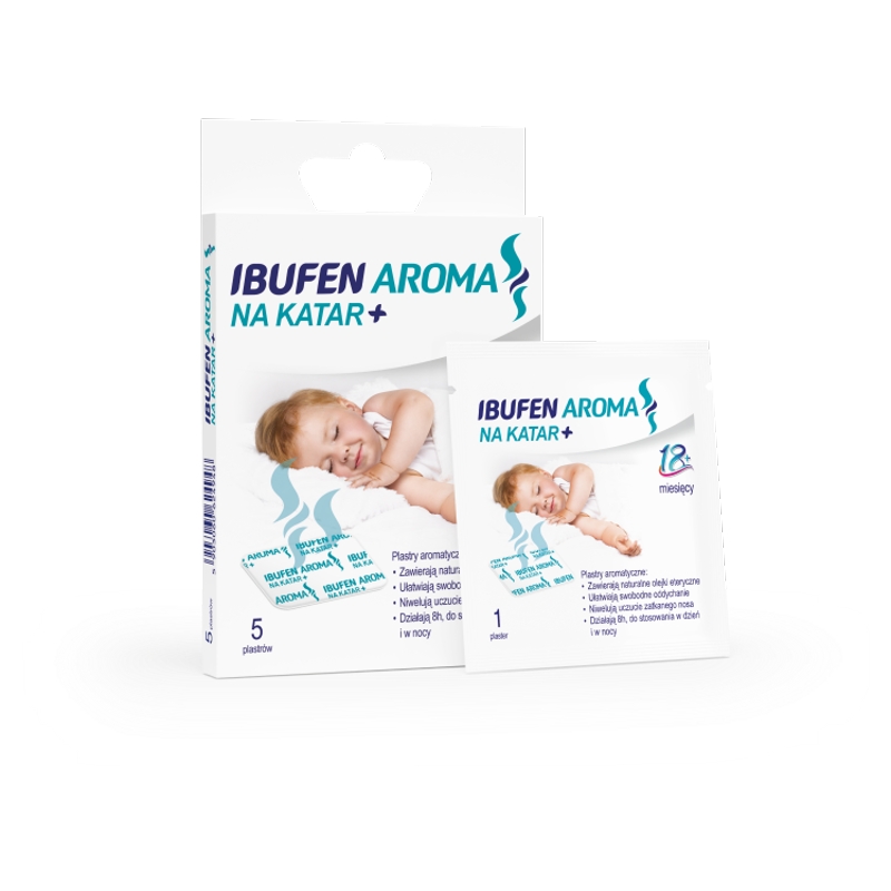 Ibufen Aroma 18M+, plastry aromatyczne na katar, 5 szt.
