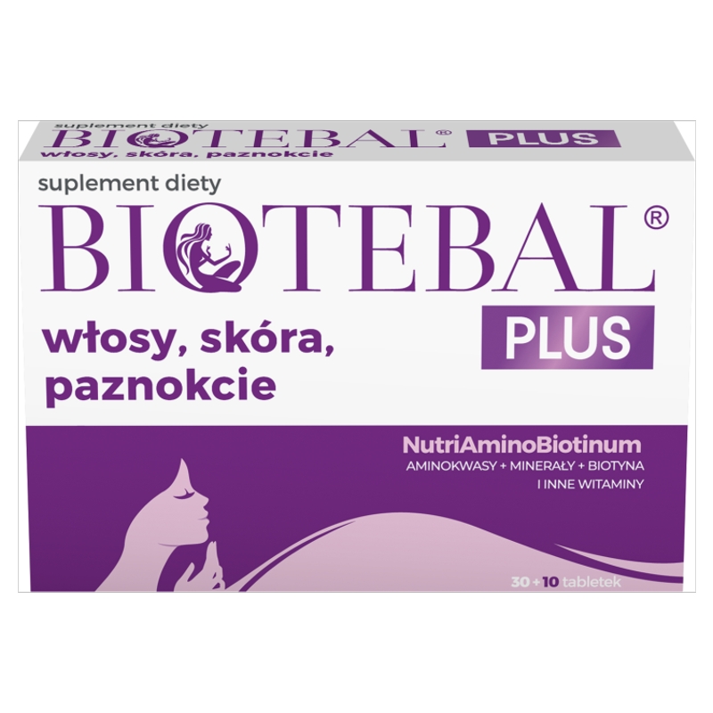 Biotebal Plus Włosy, Skóra, Paznokcie, 40 tabeltek