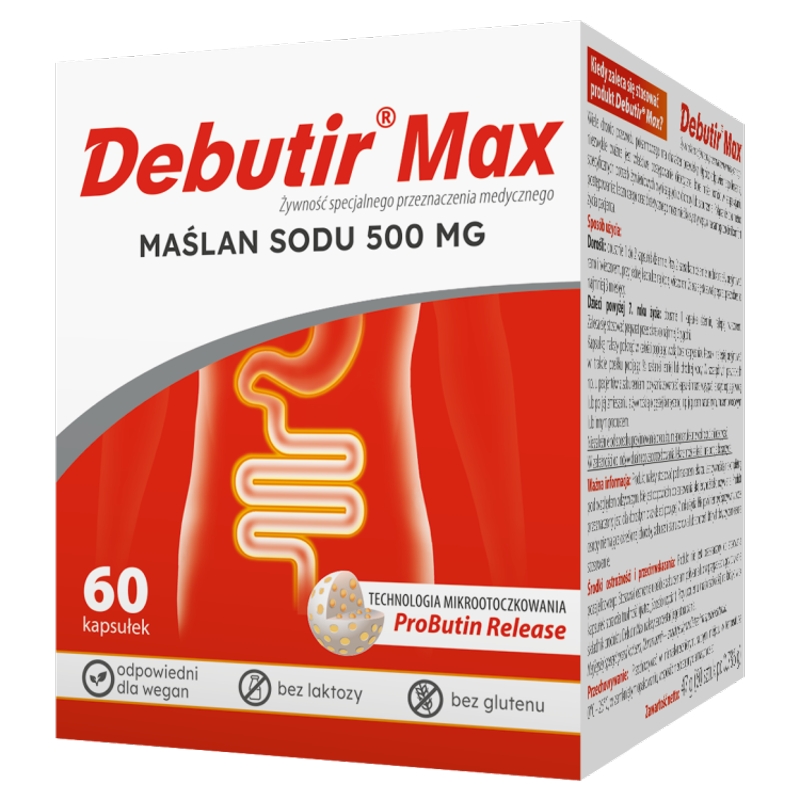 Debutir Max 500 mg, 60 kapsułek