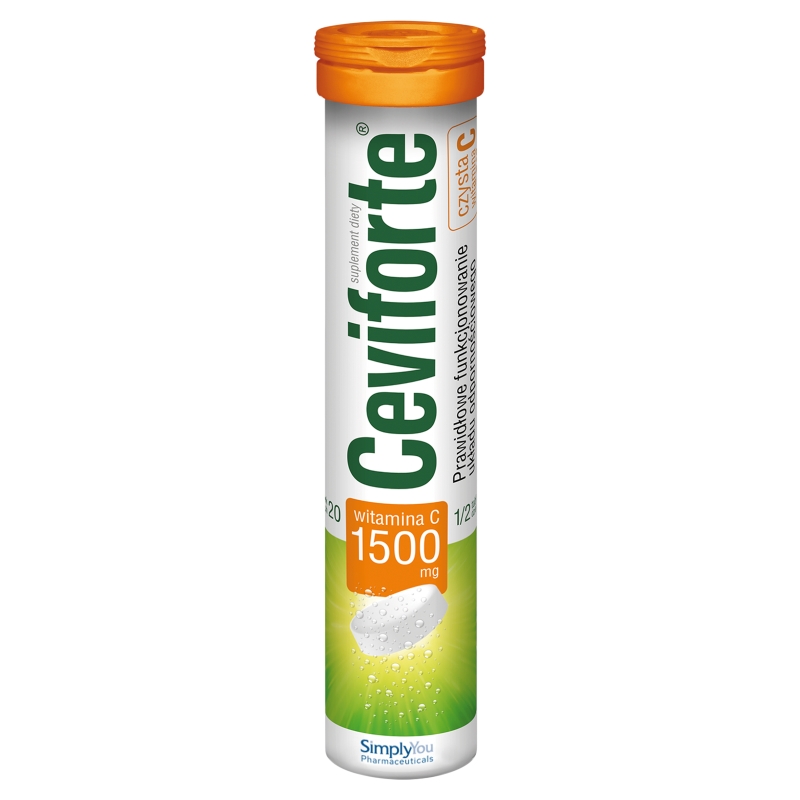 Ceviforte C1500 tabletki musujące z witaminą C, 20 szt.