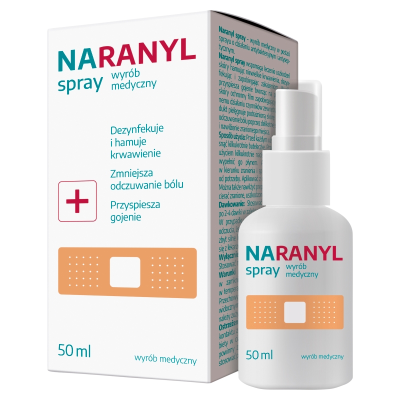 Naranyl Spray, preparat o działaniu dezynfekującym, 50 ml