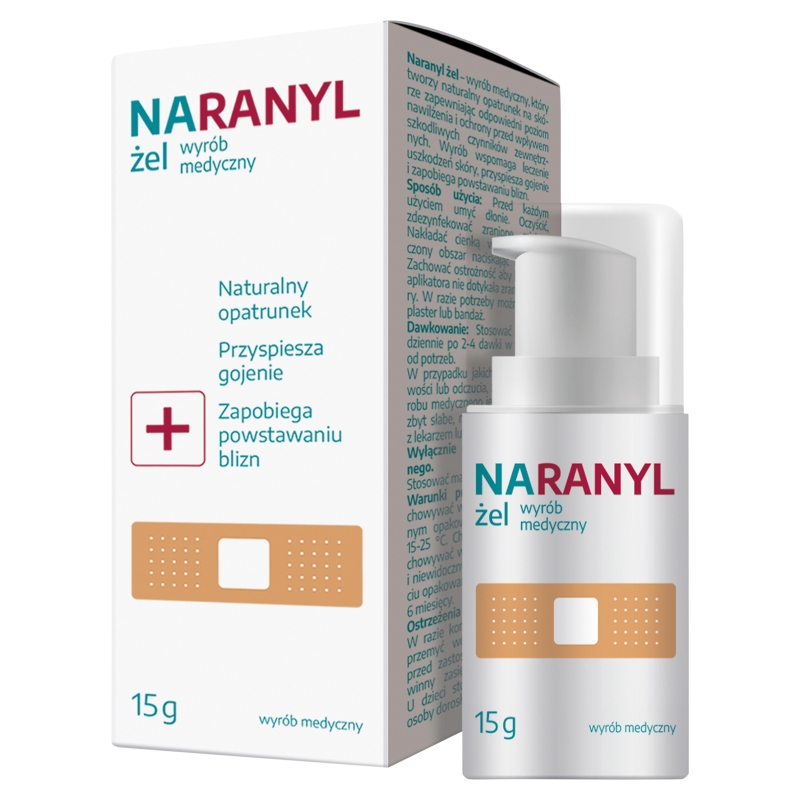 Naranyl Żel , preparat przyspieszający gojenie ran, 15 g