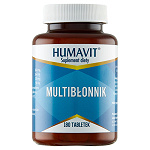 Humavit Multi-Błonnik tabletki ze składnikami uzupełniającymi codzienną dietę w błonnik, 180 szt.