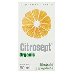 Citrosept Organic krople ze składnikami wspierającymi w przeziębieniu z ekstraktem z grejpfruta, 50 ml