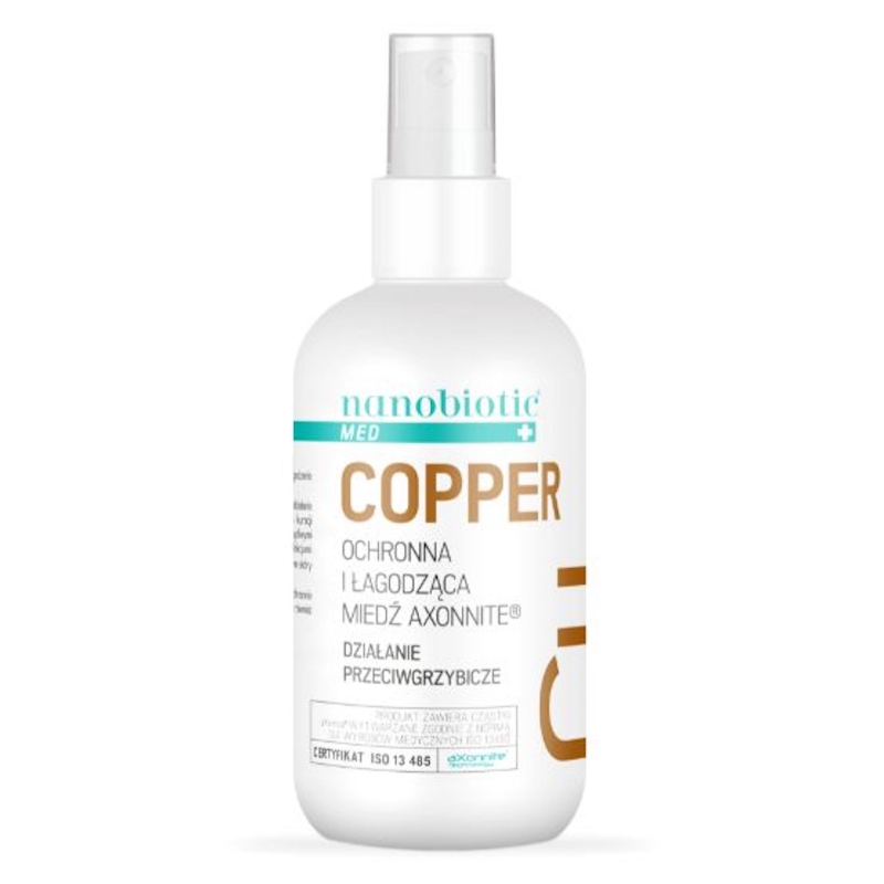 Nanobiotic Med Copper, spray o działaniu przeciwgrzybiczym, 150 ml