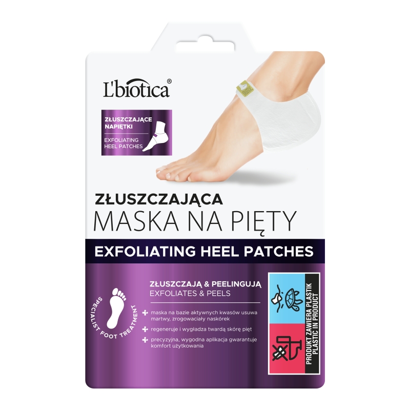 L'biotica napiętki złuszczające, maska na pięty, 1 para