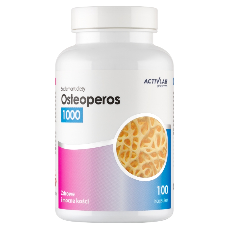 Osteoperos 1000 kapsułki ze składnikami wspomagającymi zdrowi kości, 100 szt.