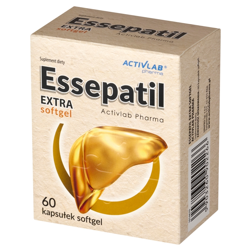 Essepatil Extra Softgel, kapsułki zawierające fosfolipidy sojowe, 60 szt.
