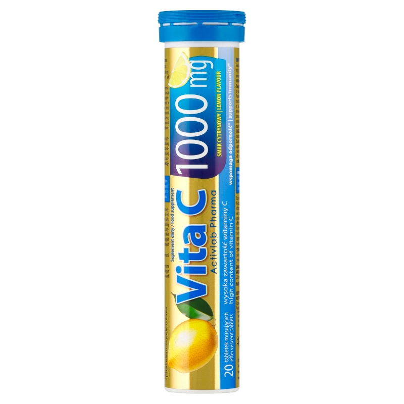 ActivLab Pharma Vita C 1000 mg smak cytrynowy, 20 tabletek musujących