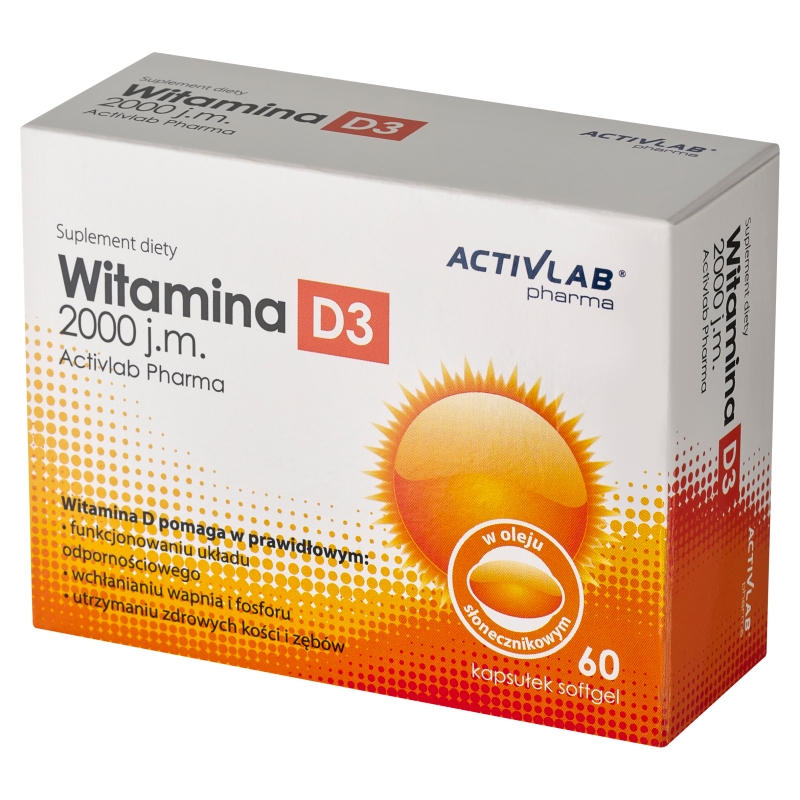 ActivLab Witamina D3 2000 j.m., 60 kapsułek