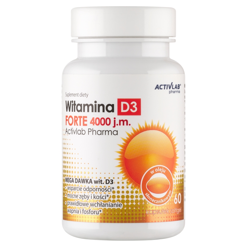 ActivLab Witamina D3 Forte 4000 j.m. 60 kapsułek