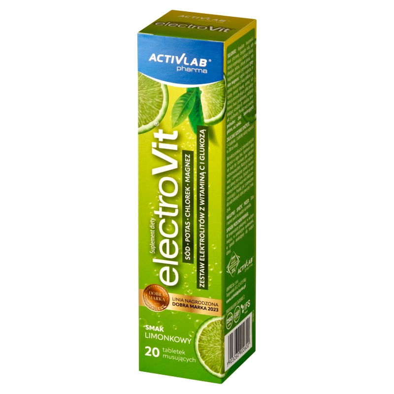 ElectroVit, elektrolity o smaku limonki, 20 szt.