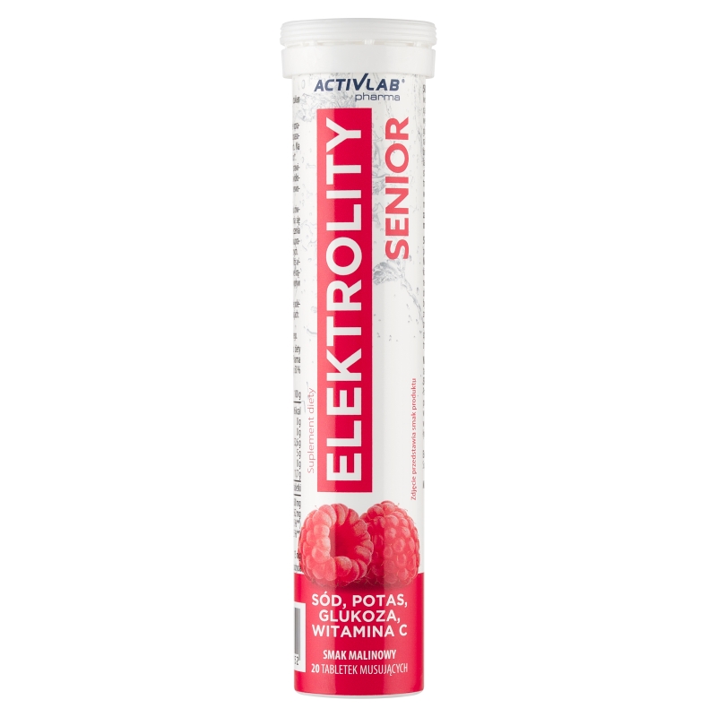 Activlab Elektrolity Senior  smak malinowy, 20 tabletek musujących