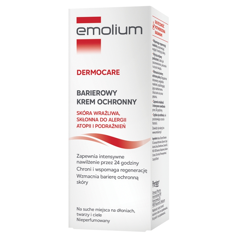 Emolium Dermocare, krem do skóry suchej i wrażliwej od 1. dni życia, 75 ml