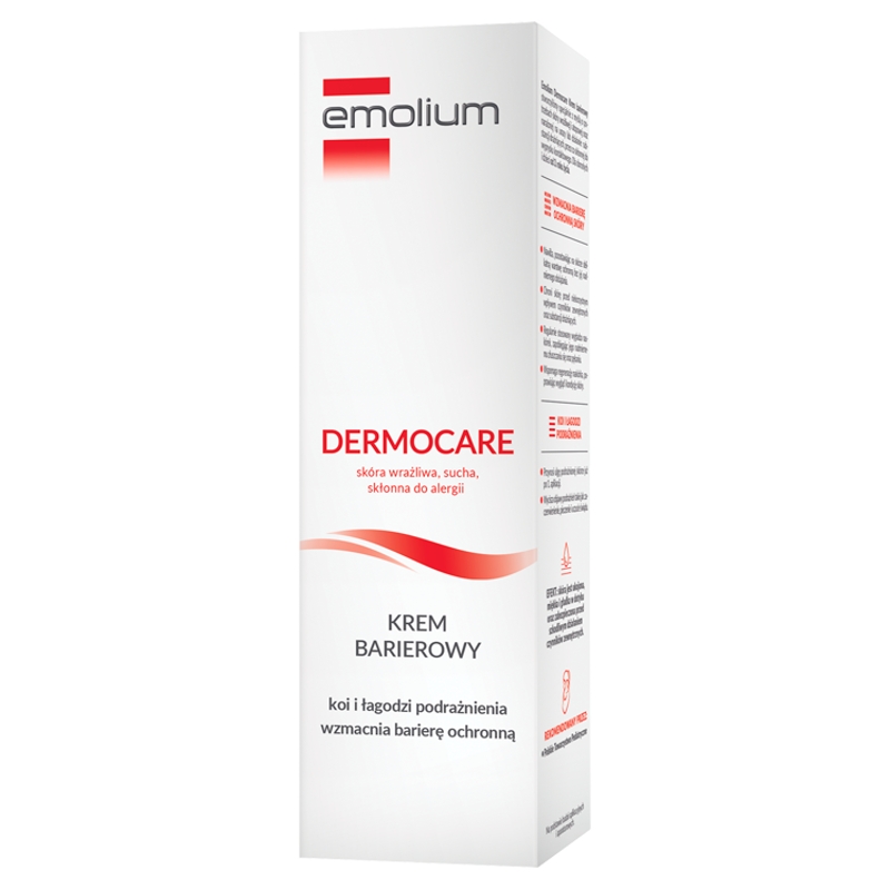 Emolium Dermocare Krem barierowy, do skóry nadwrażliwej, podrażnionej, 40 ml