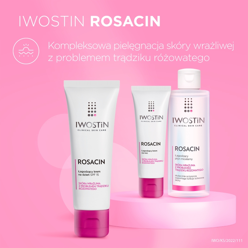 Iwostin Rosacin, krem na dzień do cery z problemem trądziku różowatego, SPF 15, 40 ml