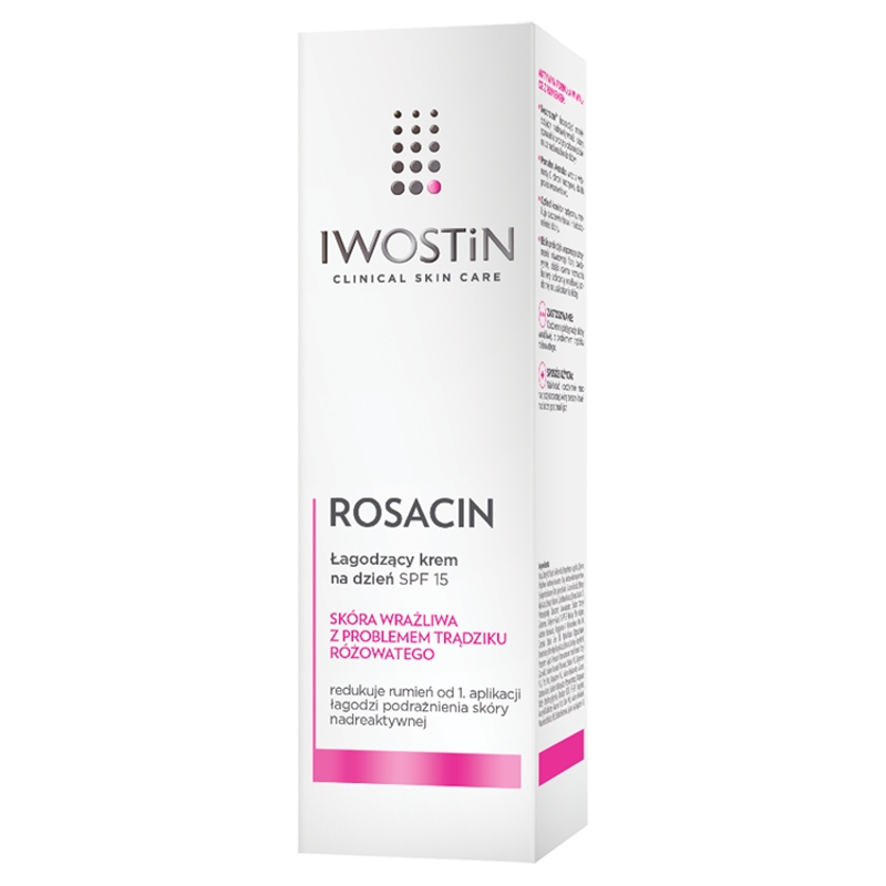Iwostin Rosacin, krem na dzień do cery z problemem trądziku różowatego, SPF 15, 40 ml