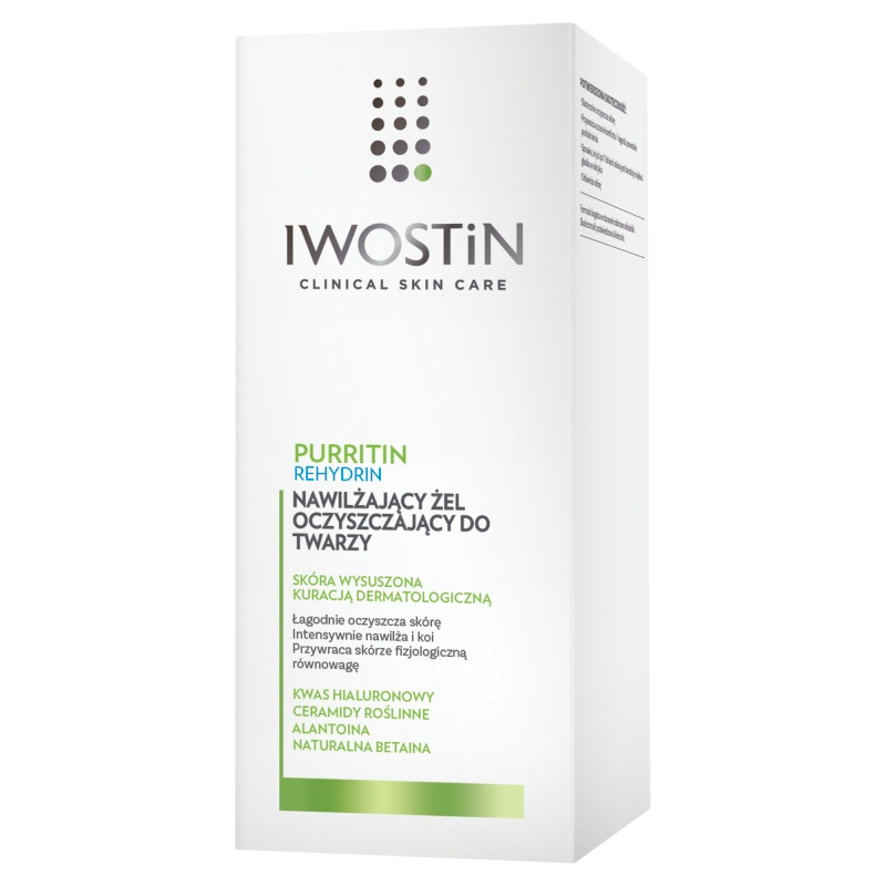 Iwostin Purritin Rehydrin nawilżający żel do mycia twarzy, 150 ml
