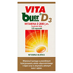 VITA buer D3 kapsułki uzupełniające dietę w witaminę D3, 120 szt.