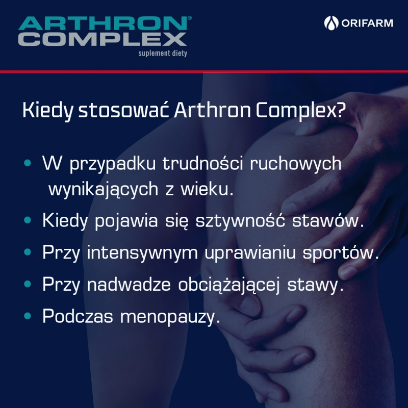 Arthron Complex , tabletki ze składnikami wspierającymi tkankę chrzęstną, 60 szt.