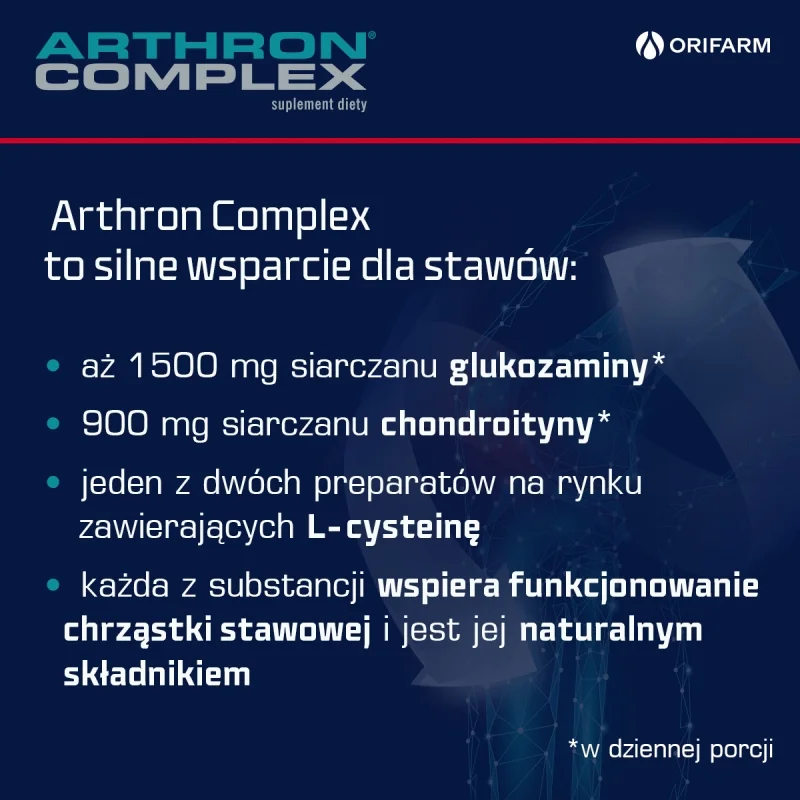Arthron Complex, tabletki ze składnikami wzmacniającymi stawy, 90 szt.