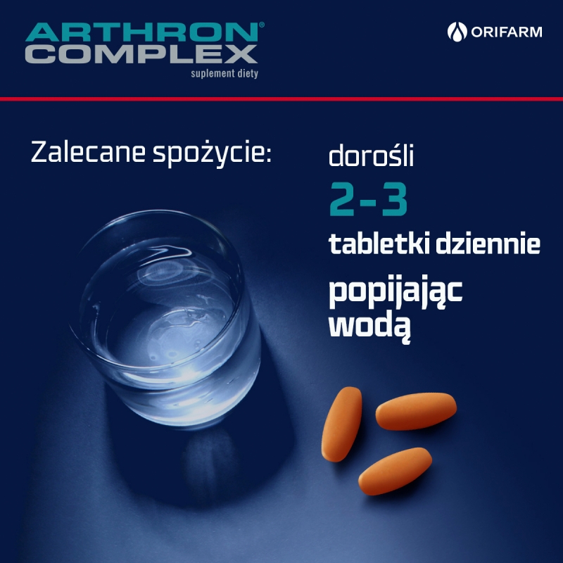 Arthron Complex, tabletki ze składnikami wzmacniającymi stawy, 90 szt.