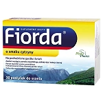 Fiorda pastylki do ssania ze składnikami na podrażnione gardło i krtań o smaku cytryny, 30 szt.